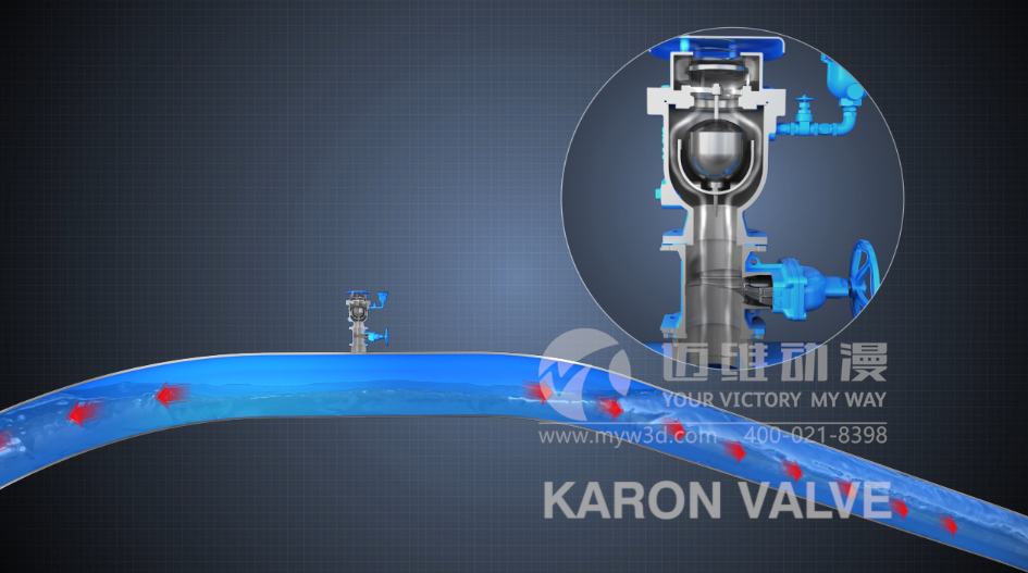 防水錘排氣閥產(chǎn)品演示三維動畫 防水錘排氣閥產(chǎn)品演示三維動畫