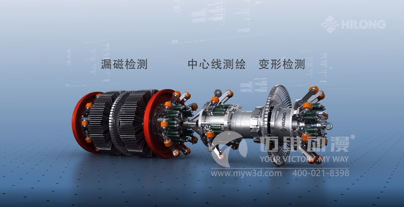 熱烈祝賀邁維動漫與海隆石油工業(yè)集團有限公司圓滿完成石油管道檢測器三維動畫項目合作！(圖3)