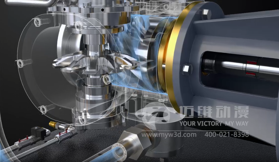 水潤滑空壓機(jī)三維動(dòng)畫展示(圖2)