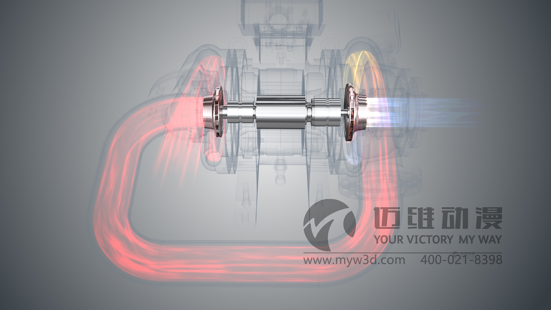 氣浮壓縮機(jī)三維動(dòng)畫(huà)展示(圖4)