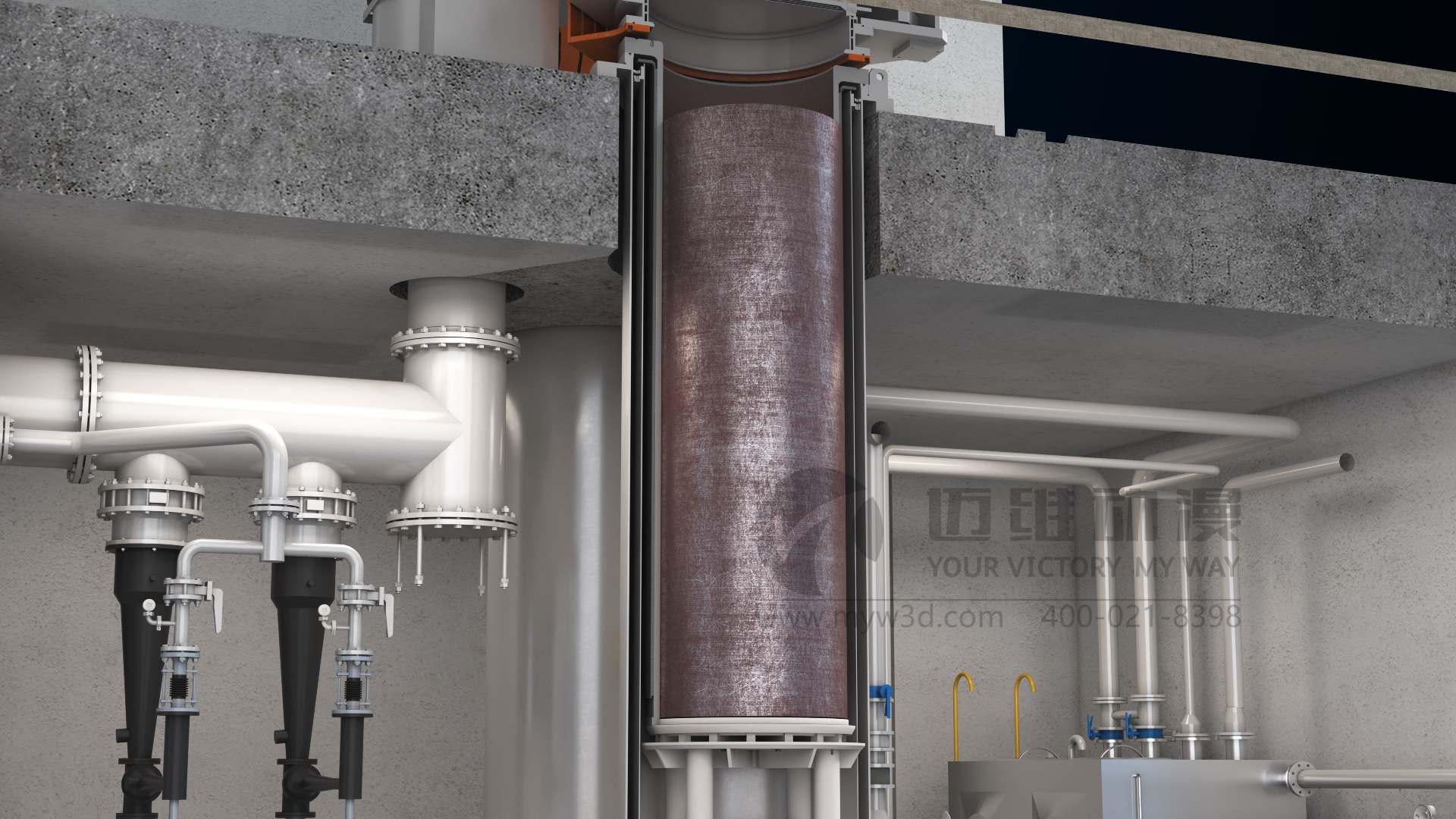 真空自耗-特鋼冶煉工藝三維動畫展示(圖2) 真空自耗-特鋼冶煉工藝三維動畫展示(圖2)