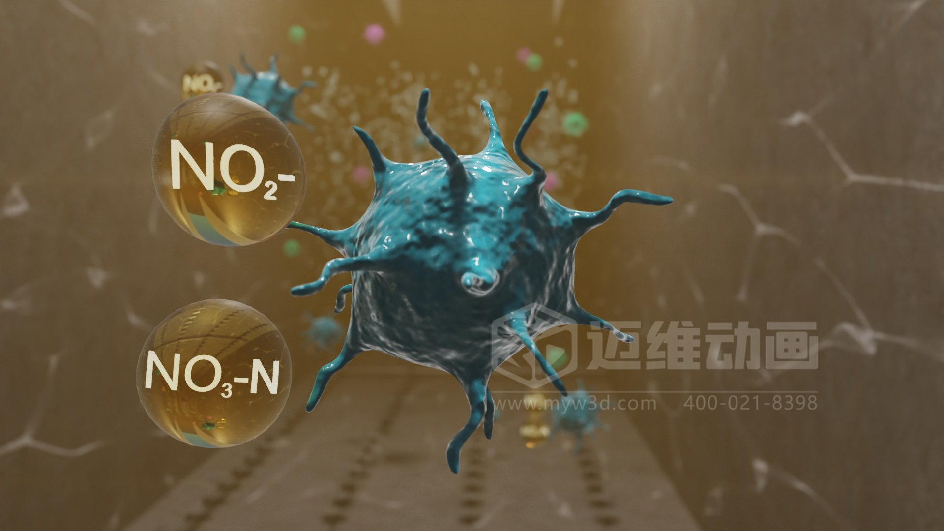 工業(yè)三維動畫制作,企業(yè)展示市政污水處理技術(shù)的得力宣傳展示工具！(圖3)