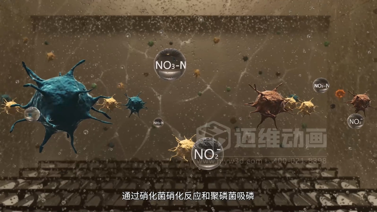 鄉(xiāng)鎮(zhèn)污水一體化處理工藝技術3D動畫展示(圖4)