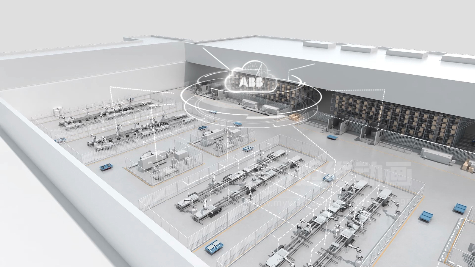 智慧工廠3D動畫展示(圖3) 智慧工廠3D動畫展示(圖3)