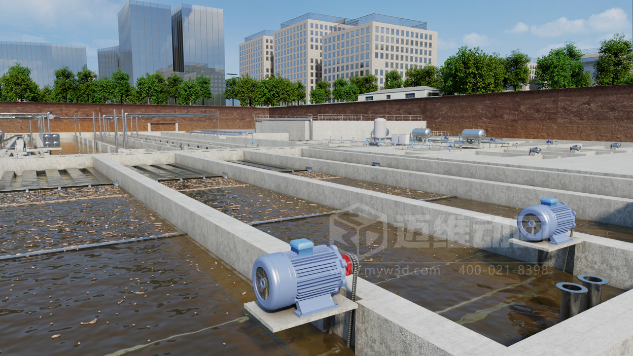 必看！3D動畫揭秘“光伏 + 水務”污水廠節(jié)能原理(圖1)