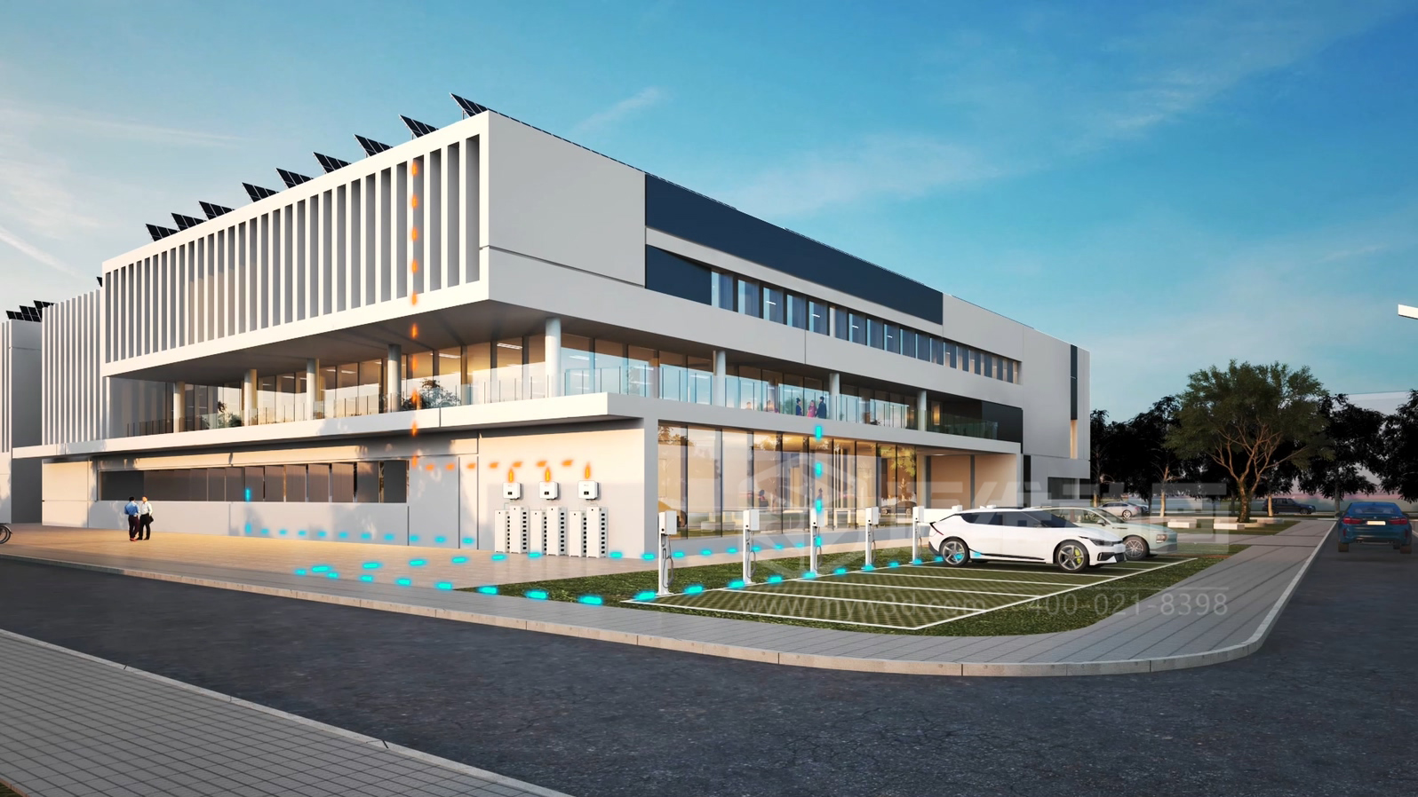 工商業(yè)儲能解決方案-三相混合儲能逆變器三維動畫展示(圖3)