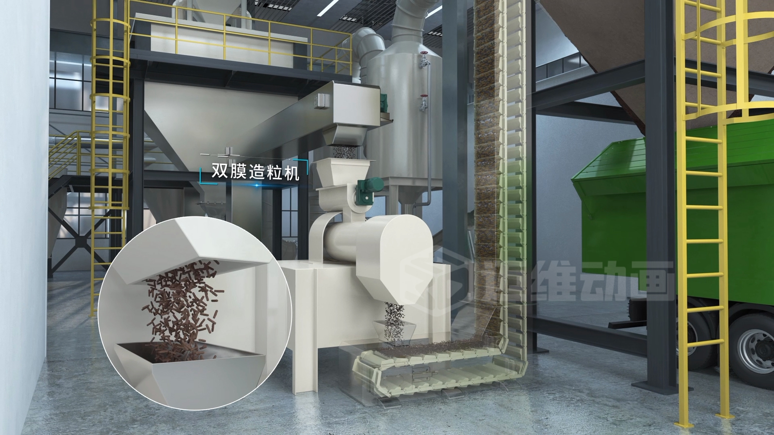 客戶總說 "太專業(yè)聽不懂"？三維動(dòng)畫讓淤泥干化技術(shù)秒變 "可視化爆款"！(圖3)