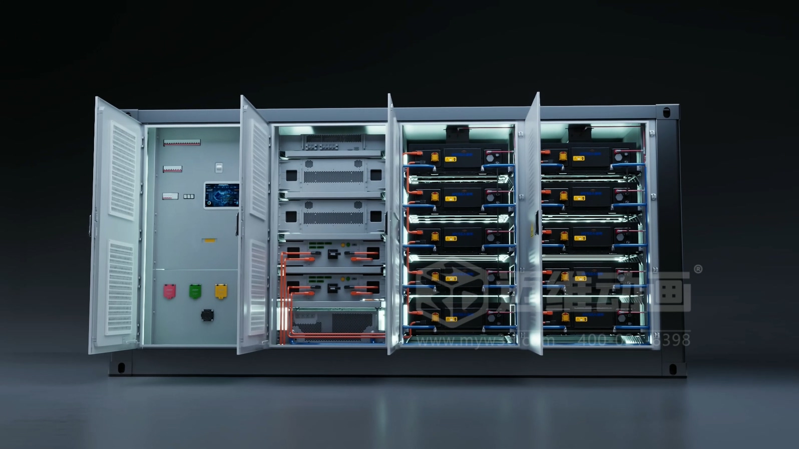 三維動畫與移動式儲充一體柜產(chǎn)品能夠碰撞出怎樣的視覺呈現(xiàn)效果？(圖1)