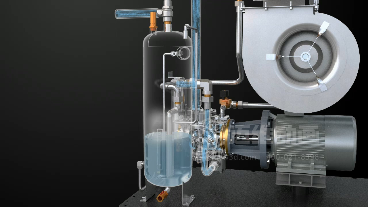 看案例說話：某頭部空壓機品牌用三維動畫，拿下千萬訂單的秘密！(圖7)