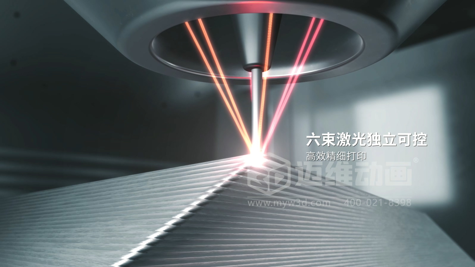 想讓客戶秒懂你的 3D 打印機？用三維動畫展示激光送絲設(shè)備生產(chǎn)工藝，接單更輕松(圖3)