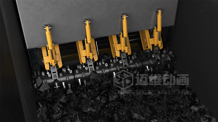 工業(yè)三維動(dòng)畫賦能:火車箱粘凍煤清車機(jī)器人自動(dòng)化清掃工藝可視化方案(圖2) 工業(yè)三維動(dòng)畫賦能:火車箱粘凍煤清車機(jī)器人自動(dòng)化清掃工藝可視化方案(圖2)