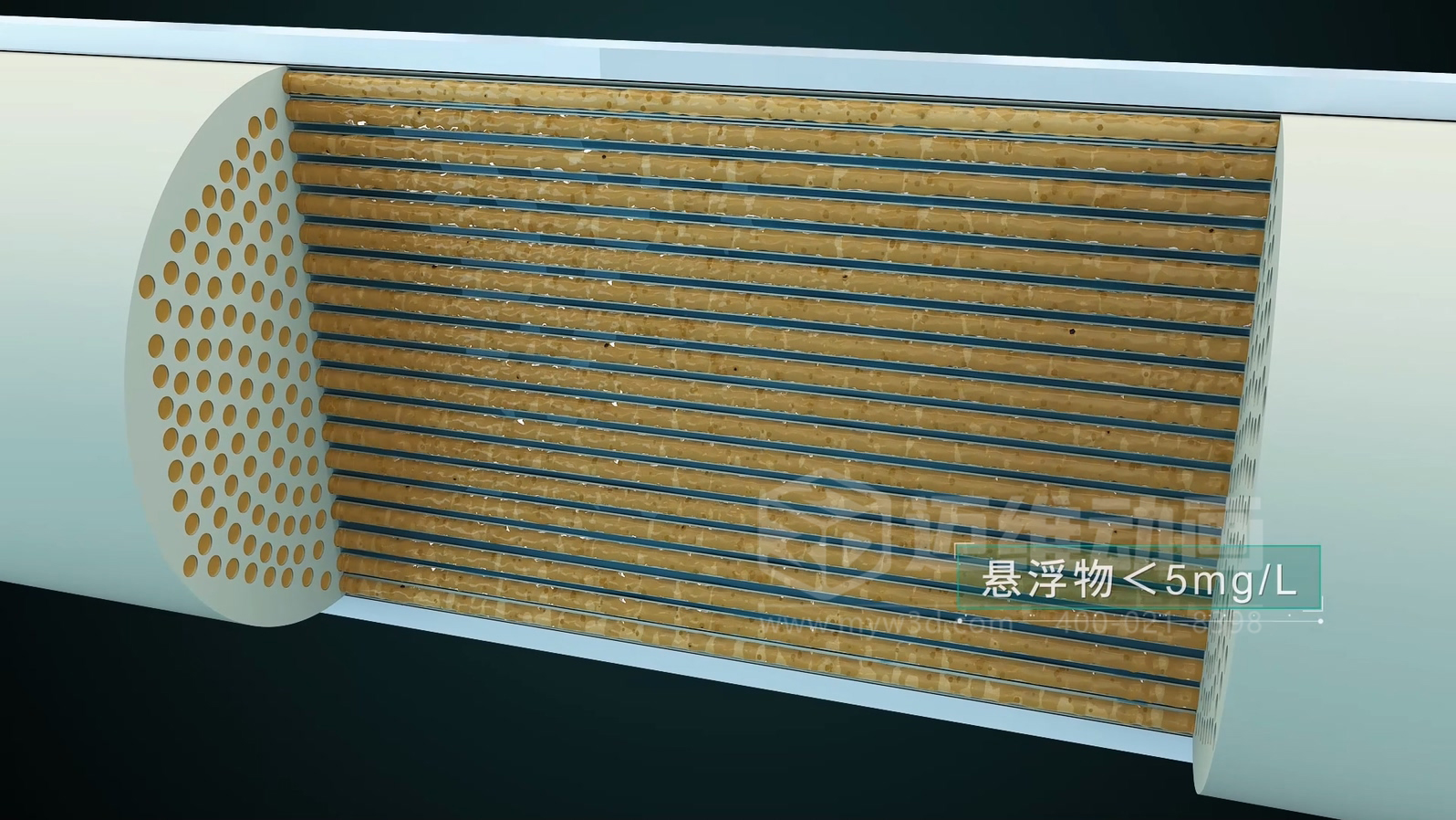 飛灰水洗資源化處理工藝三維動畫(圖7)