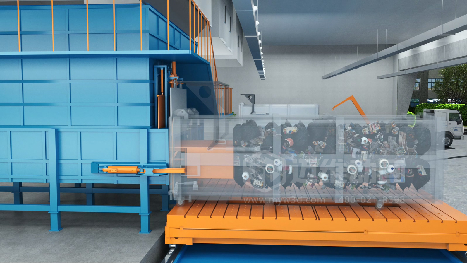 環(huán)衛(wèi)一體化處理工藝三維動(dòng)畫(圖3) 環(huán)衛(wèi)一體化處理工藝三維動(dòng)畫(圖3)