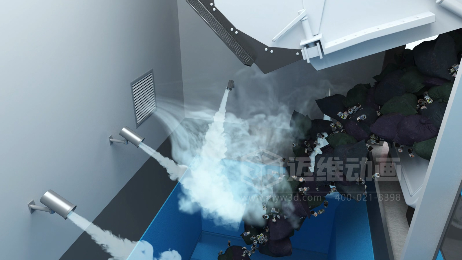 環(huán)衛(wèi)一體化處理工藝三維動(dòng)畫(圖2) 環(huán)衛(wèi)一體化處理工藝三維動(dòng)畫(圖2)