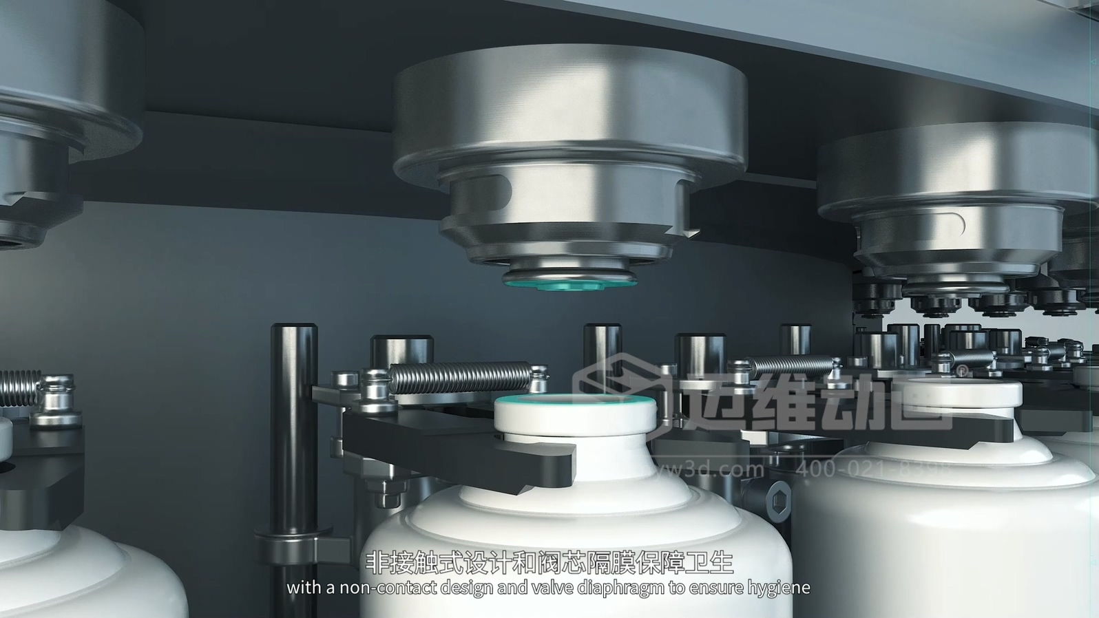 灌裝機生產(chǎn)線三維動畫(圖3)