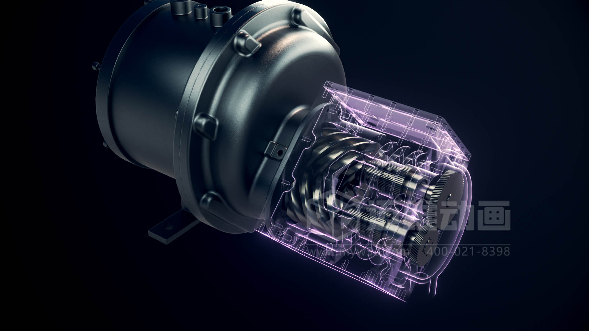 壓縮機(jī)工作原理講不清、方案展示不直觀？下一次行業(yè)展會(huì)，請(qǐng)帶上這份 “會(huì)動(dòng)” 的工業(yè)三維動(dòng)畫行業(yè)解決方案(圖5)