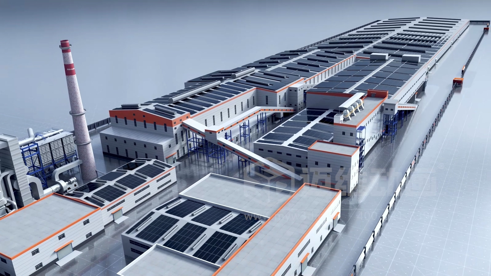 光伏玻璃生產(chǎn)線動畫：把1600℃的核心工藝，“燒”給客戶看(圖4)